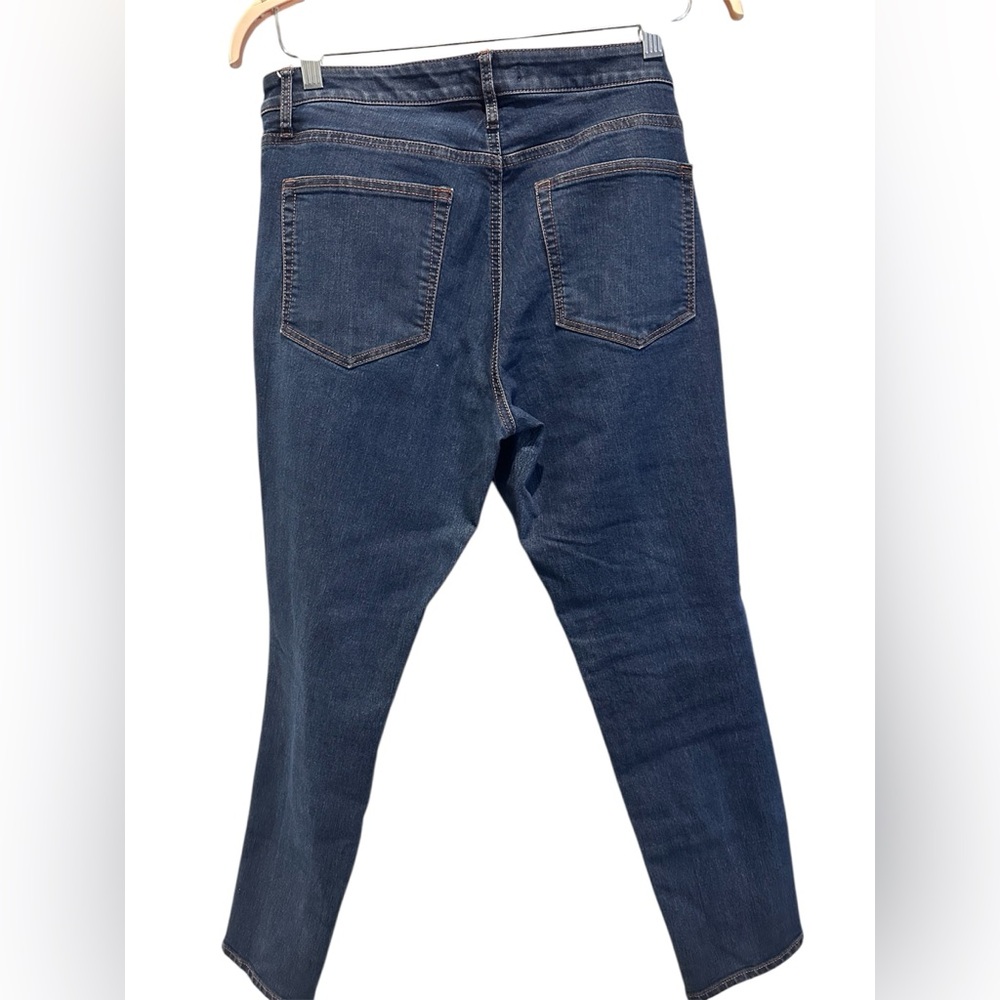 LOFT Curvy Skinny Blue Jeans Classic Medium-Dark Wash Women’s 31 / 12 - Picture 2 of 4